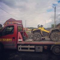 квадроцикл на эвакуаторе